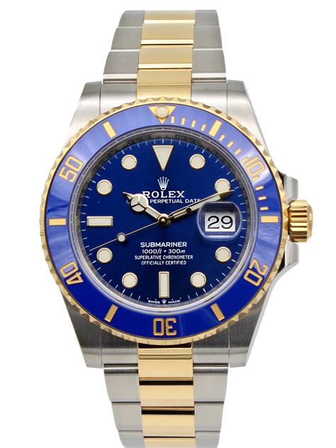 rolex sub blue dial|Rolex submariner blue two tone.